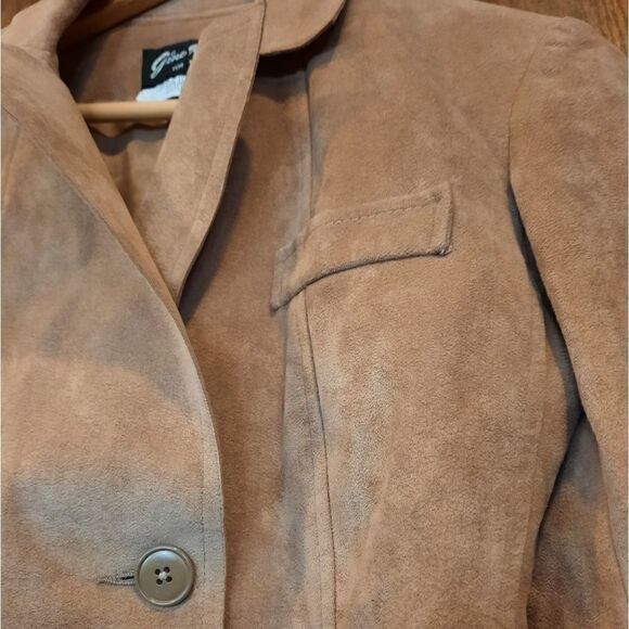 RARE Wilson Ultra Suede Vintage Gino Rossi Double Breasted Jacket/Peacoat - Picture 5 of 11